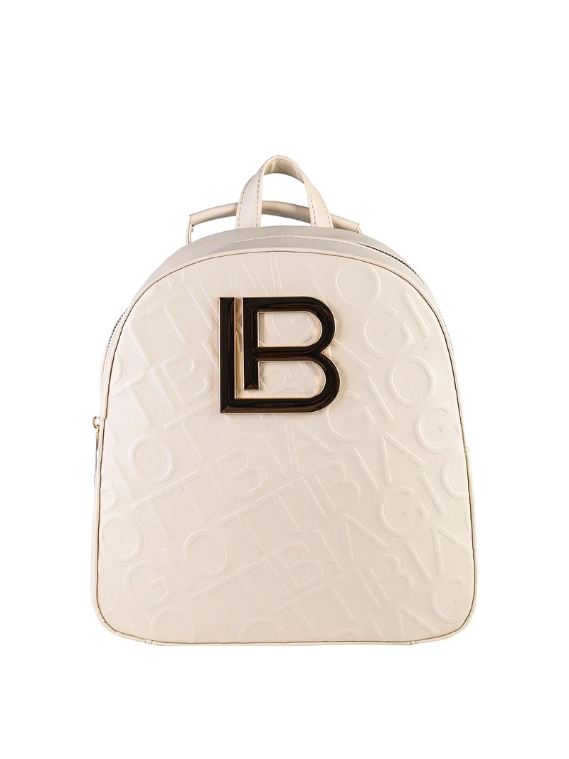 Zaino donna con logo - panna