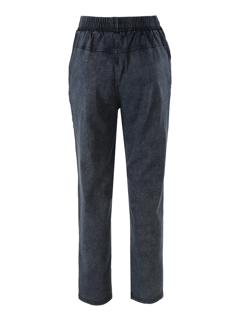 Jeggings donna con coulisse taglie grandi - blu