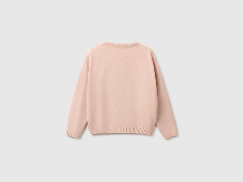 Pullover mit Pelz-Inlay