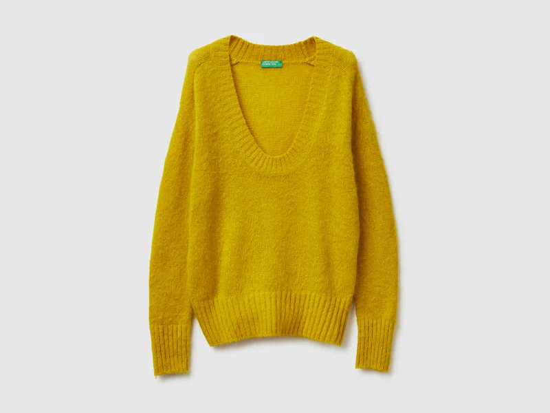 Warmer Pullover aus Mohairmischung