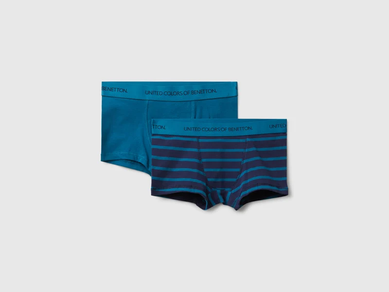Zwei Boxershorts aus Stretch-Baumwolle