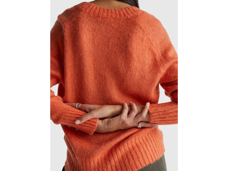 Warmer Pullover aus Mohairmischung