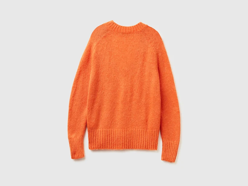 Warmer Pullover aus Mohairmischung