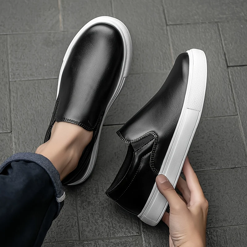 Casual Leather Slip-On Shoes