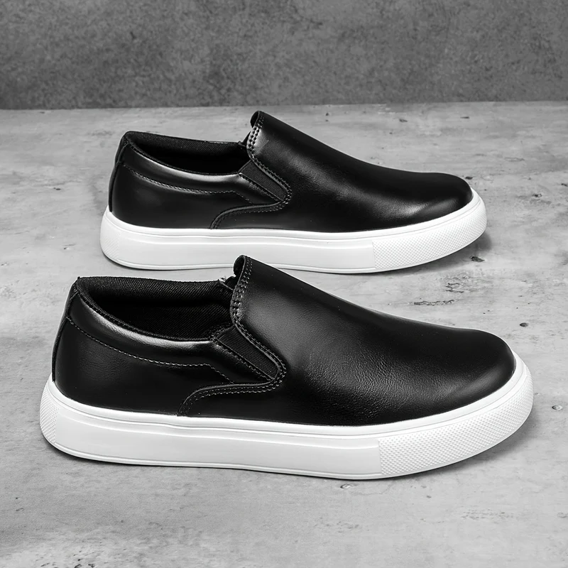 Casual Leather Slip-On Shoes