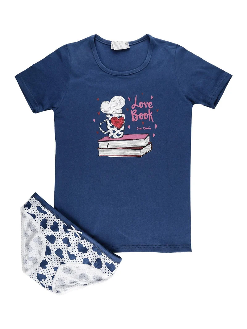 Completo intimo bambina 2 pezzi - jeans