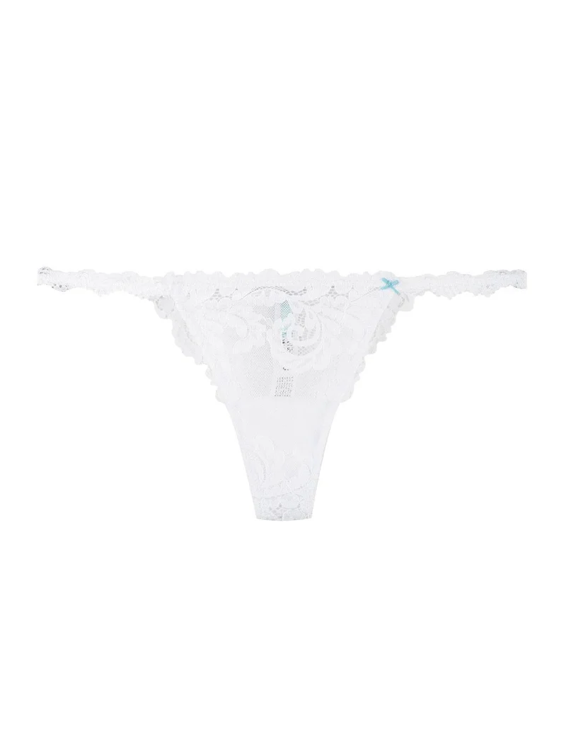 5104 Tanga in pizzo - bianco