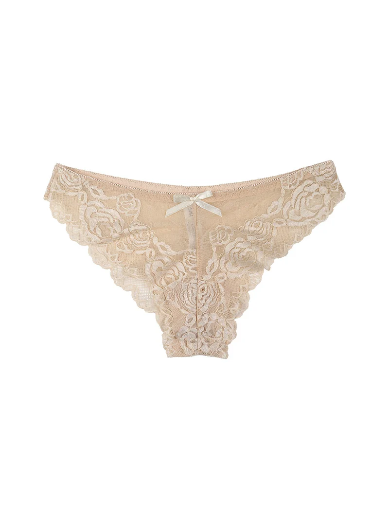 Brasiliana da donna in pizzo - beige