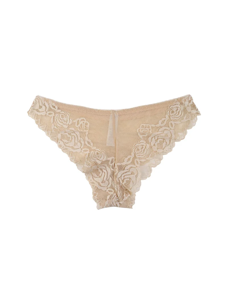 Brasiliana da donna in pizzo - beige