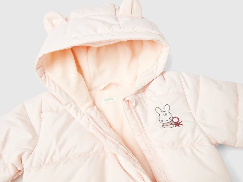 Wattierte Jacke mit Kapuze