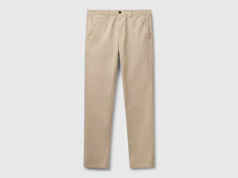 Beige Chinos im Slim Fit