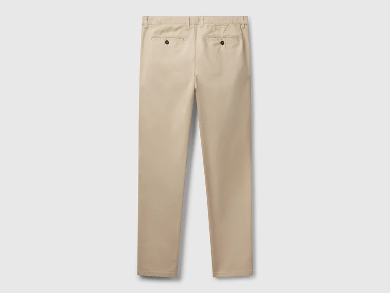Beige Chinos im Slim Fit