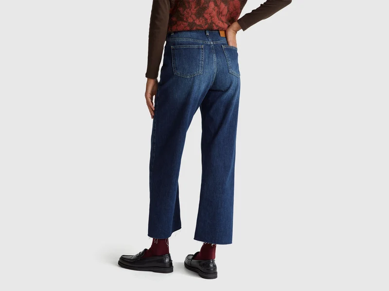 Cropped-Jeans im Daddy-Fit