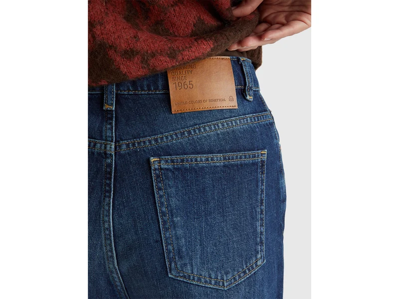 Cropped-Jeans im Daddy-Fit