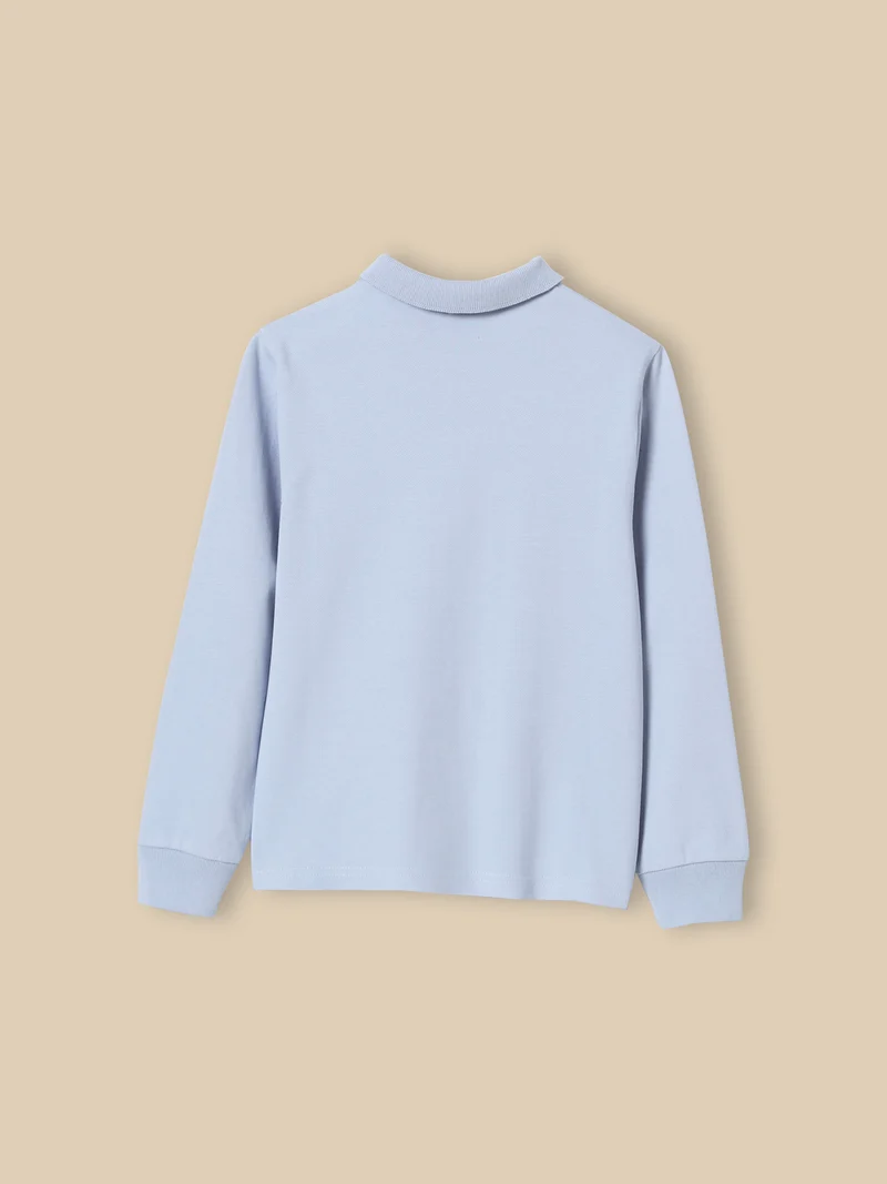 Jungen-Poloshirt aus Bio-Baumwolle