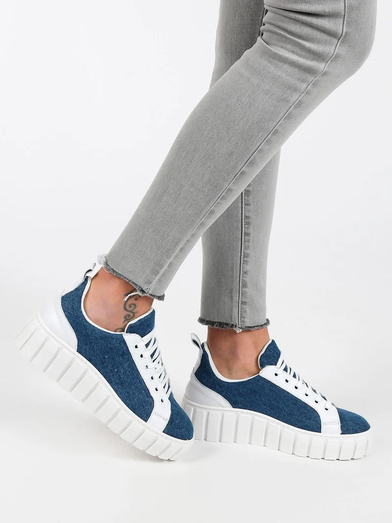 Stella Sneakers donna con platform - jeans