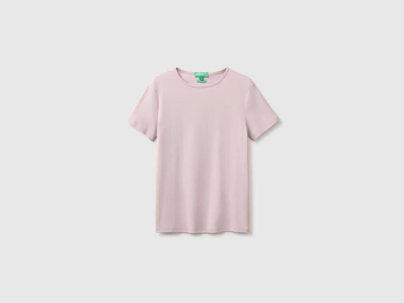 Schmal geschnittenes T-Shirt mit Rundhalsausschnitt