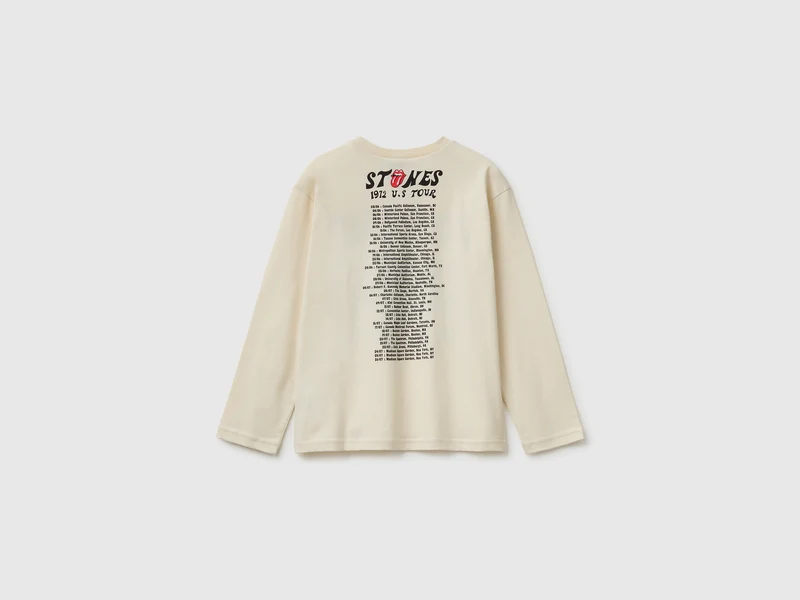 „The Rolling Stones“ T-Shirt mit Front- und Rückendruck