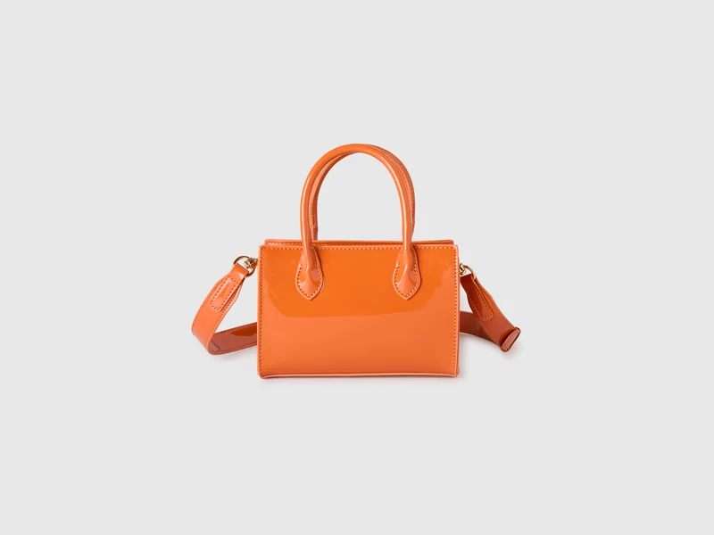 Mini-Lackledertasche