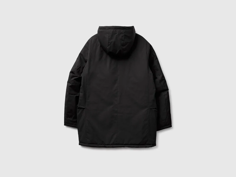Gefütterter Parka aus Baumwolle und Nylon