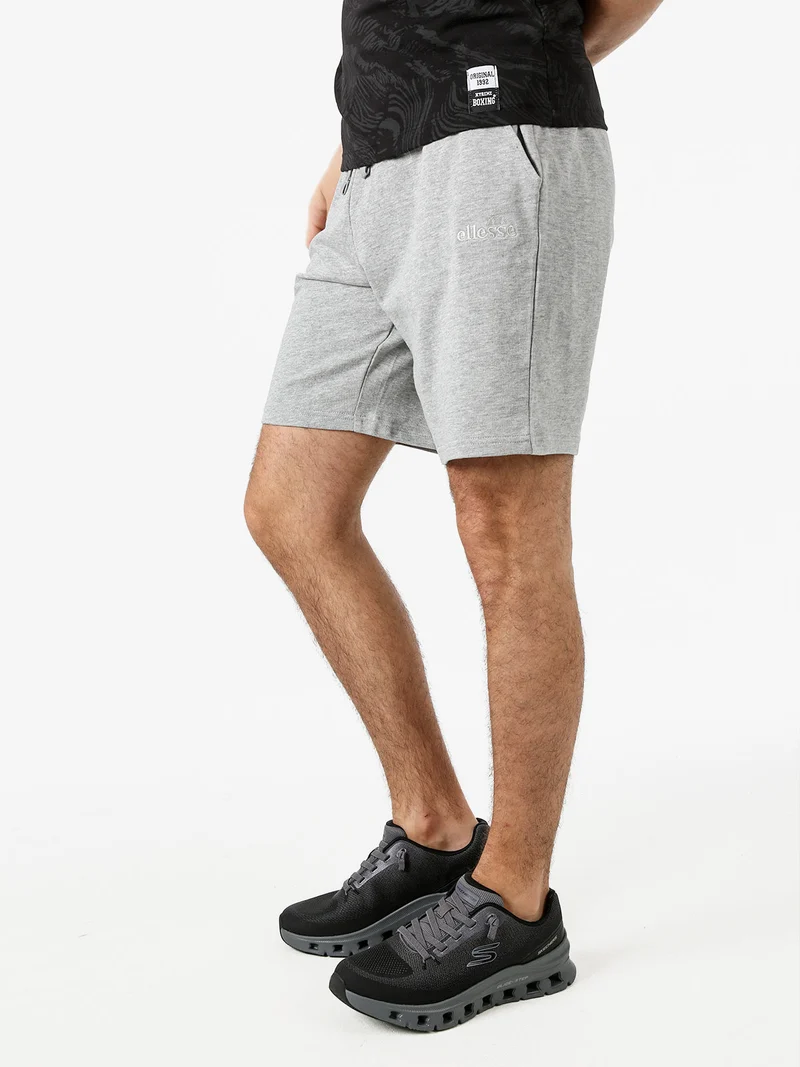 Bermuda da uomo in felpa con coulisse - grigio