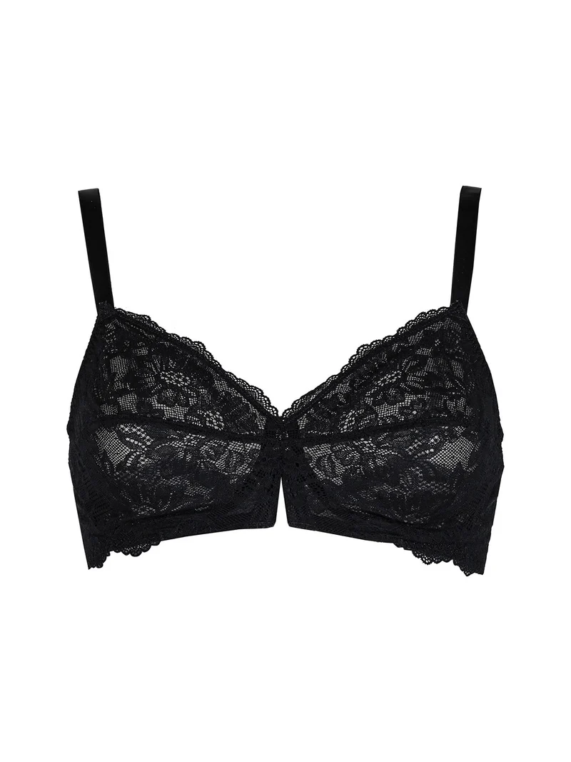 490 Reggiseno in pizzo COPPA C - nero