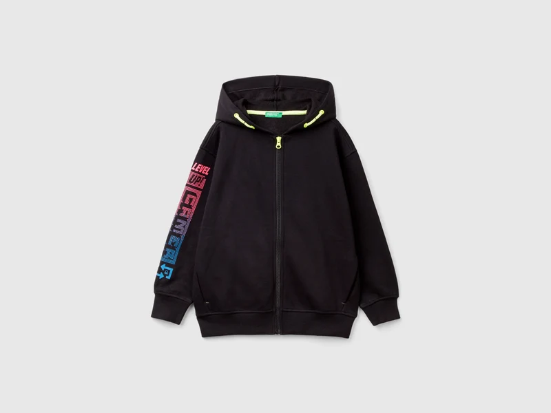 Gamer-Sweater mit Slogan-Print