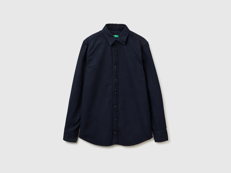Slim Fit-Hemd aus 100 % Baumwolle