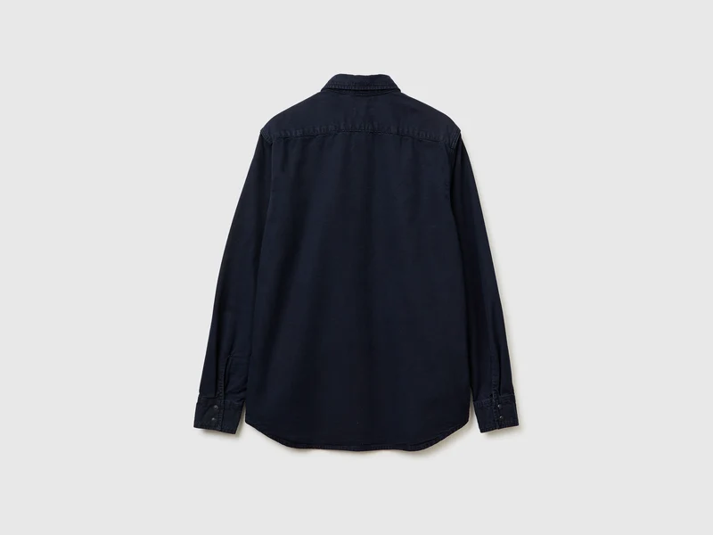 Slim Fit-Hemd aus 100 % Baumwolle