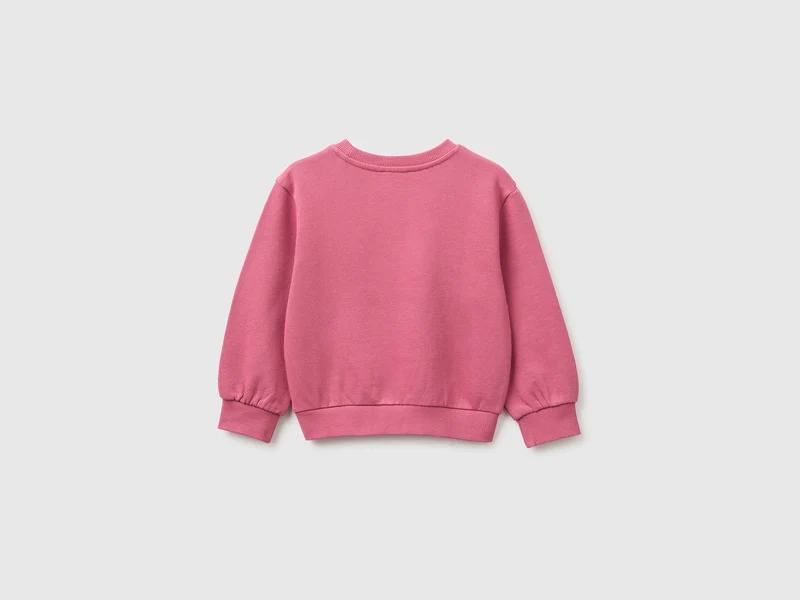 Rundhals-Sweatshirt mit Stickerei