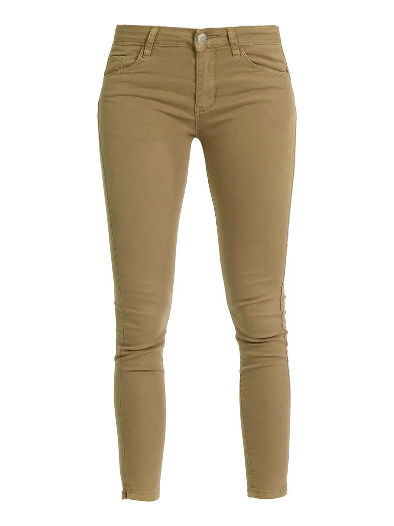 Pantaloni skinny push up - khaki