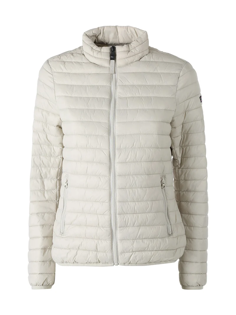 Giubbino donna modello 100 grammi con zip - beige