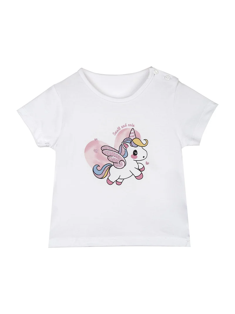 Completo unicorno da neonata 3 pezzi con cappuccio e zip - rosa
