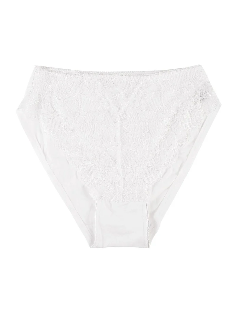 slip con pizzo - bianco