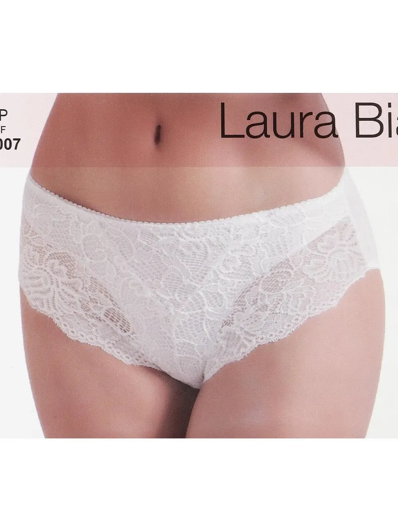 slip con pizzo - bianco