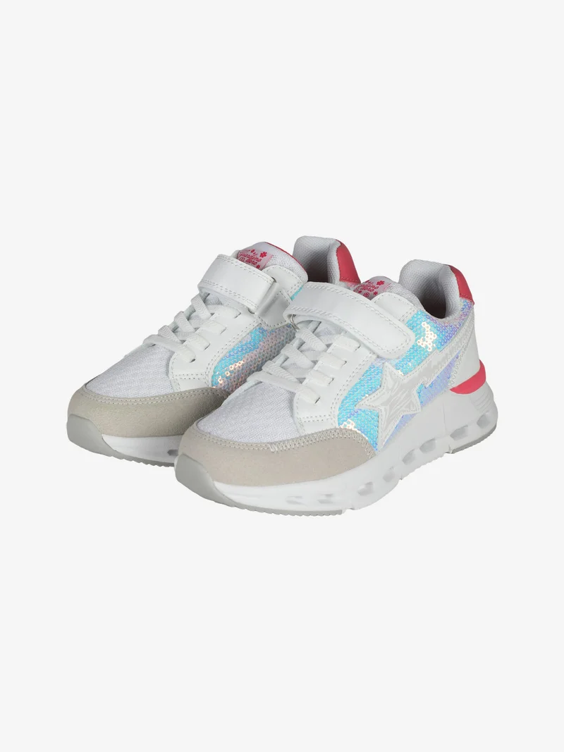 Sneakers da ragazza con strappo - bianco