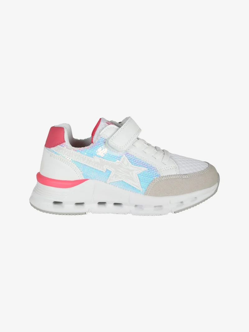 Sneakers da ragazza con strappo - bianco