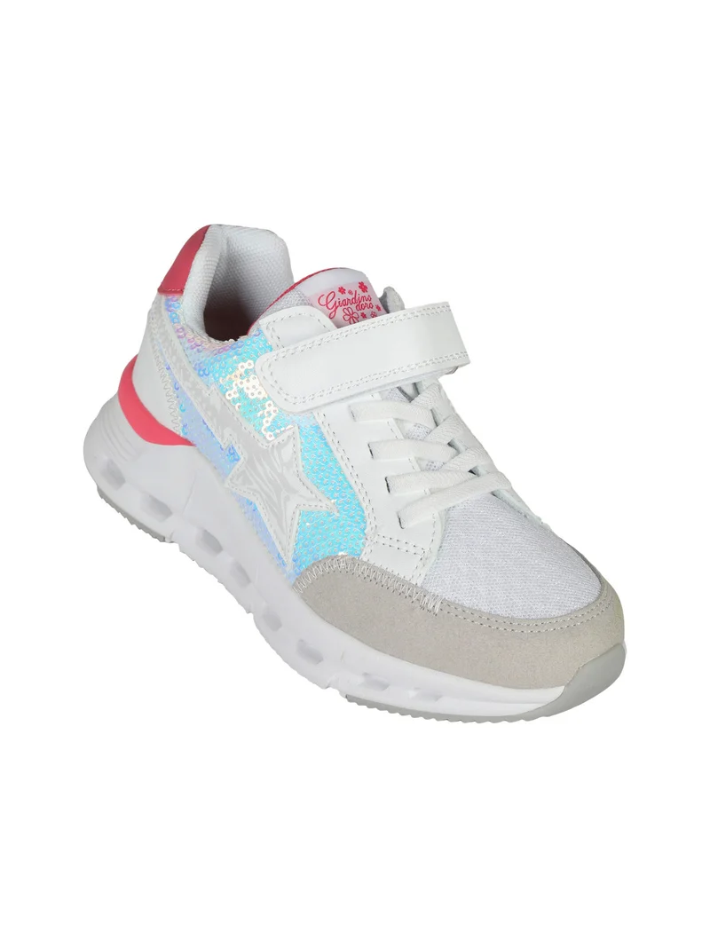 Sneakers da ragazza con strappo - bianco