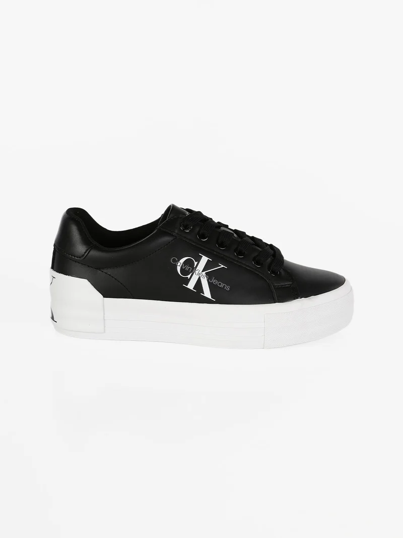VULC FLATFORM BOLD Sneakers in pelle donna con platform - nero