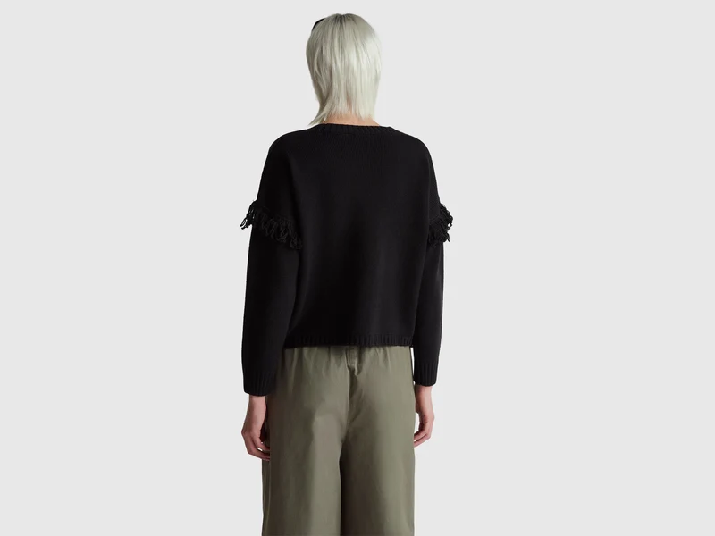 Pullover mit Fransen