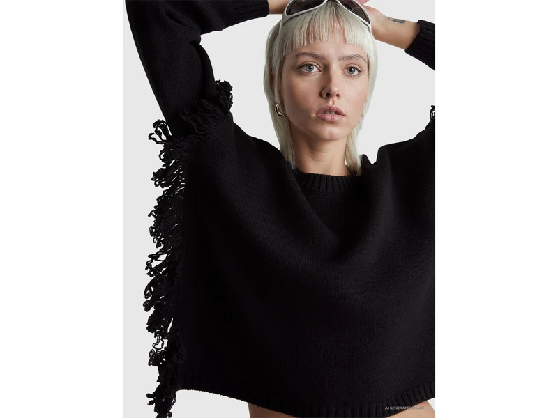 Pullover mit Fransen