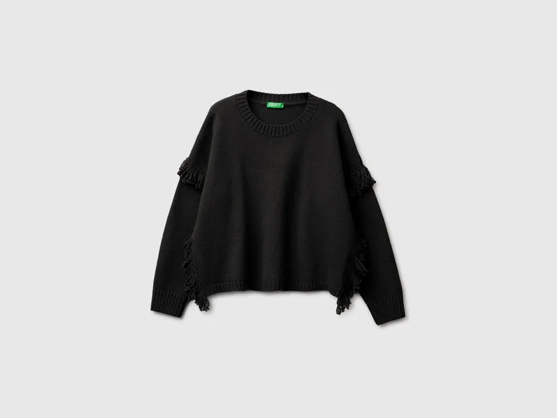 Pullover mit Fransen