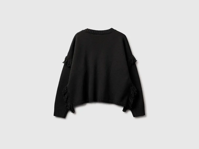 Pullover mit Fransen