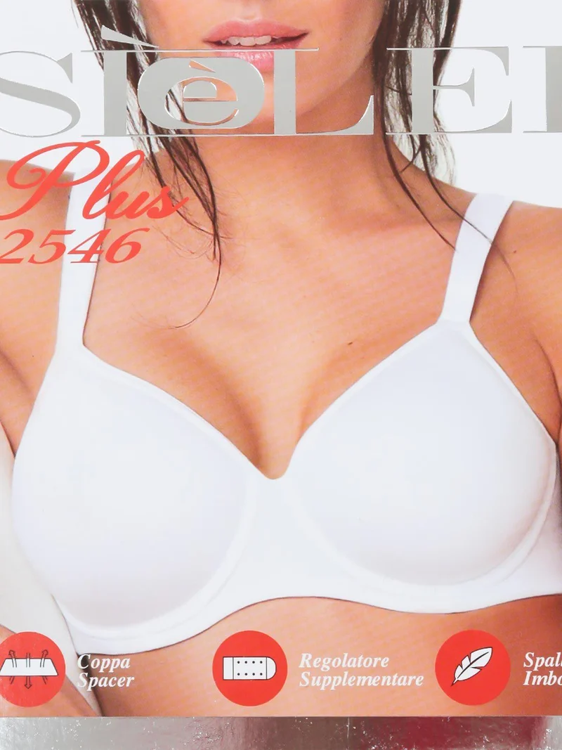 PLUS 2546 Reggiseno senza ferretto COPPA D - cipria