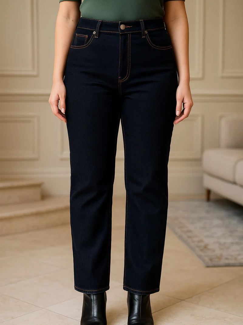 Jeans donna regular fit - blu scuro
