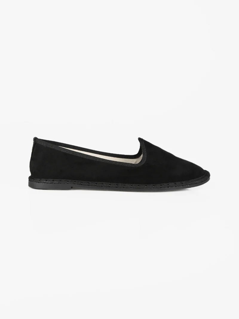 Espadrillas scamosciate donna - nero