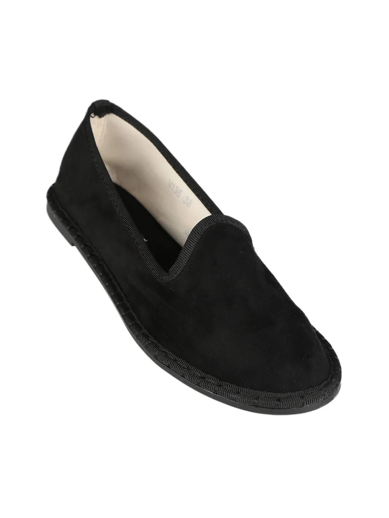 Espadrillas scamosciate donna - nero