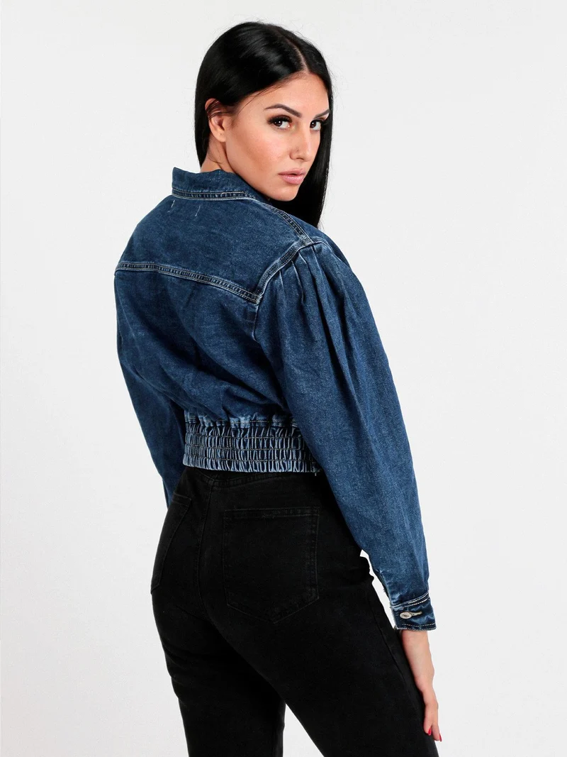 Giacca denim corta oversize - jeans