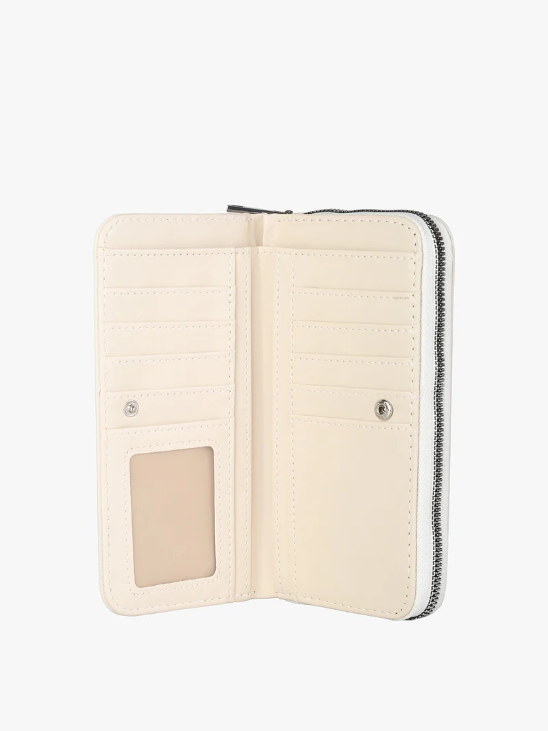 Portafoglio da donna con borchie - beige