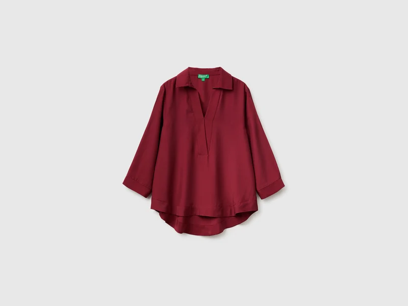 Bluse aus reiner Viskose